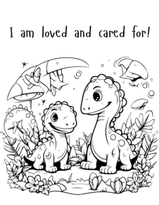 Dino-Mite Days! A Positive Dinosaur Coloring Adventure 