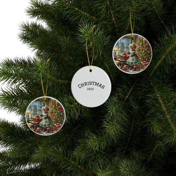 Copy of Christmas Decorative Ceramic Ornaments - Double-Sided (1-10pcs) - Festive Holiday Decor - Image 6