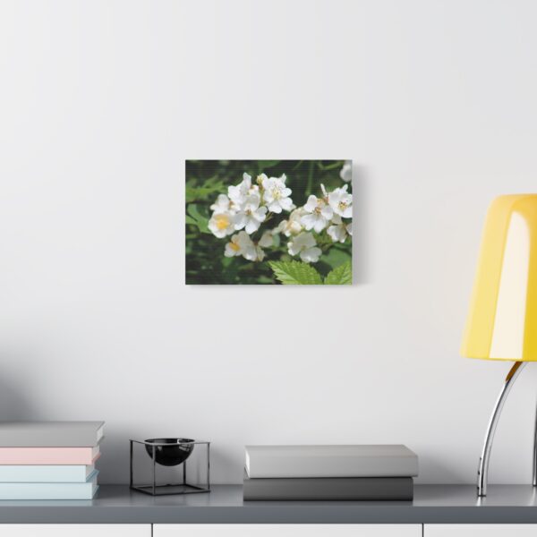 Botanical Wall Art, Floral Home Decor, White Flower Canvas, Stretched Canvas Print, Gift for Nature Lovers - Image 3