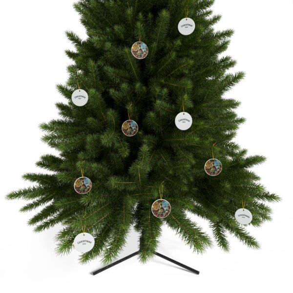 Christmas Decorative Ceramic Ornaments - Double-Sided (1-10pcs) - Festive Holiday Decor - Image 8