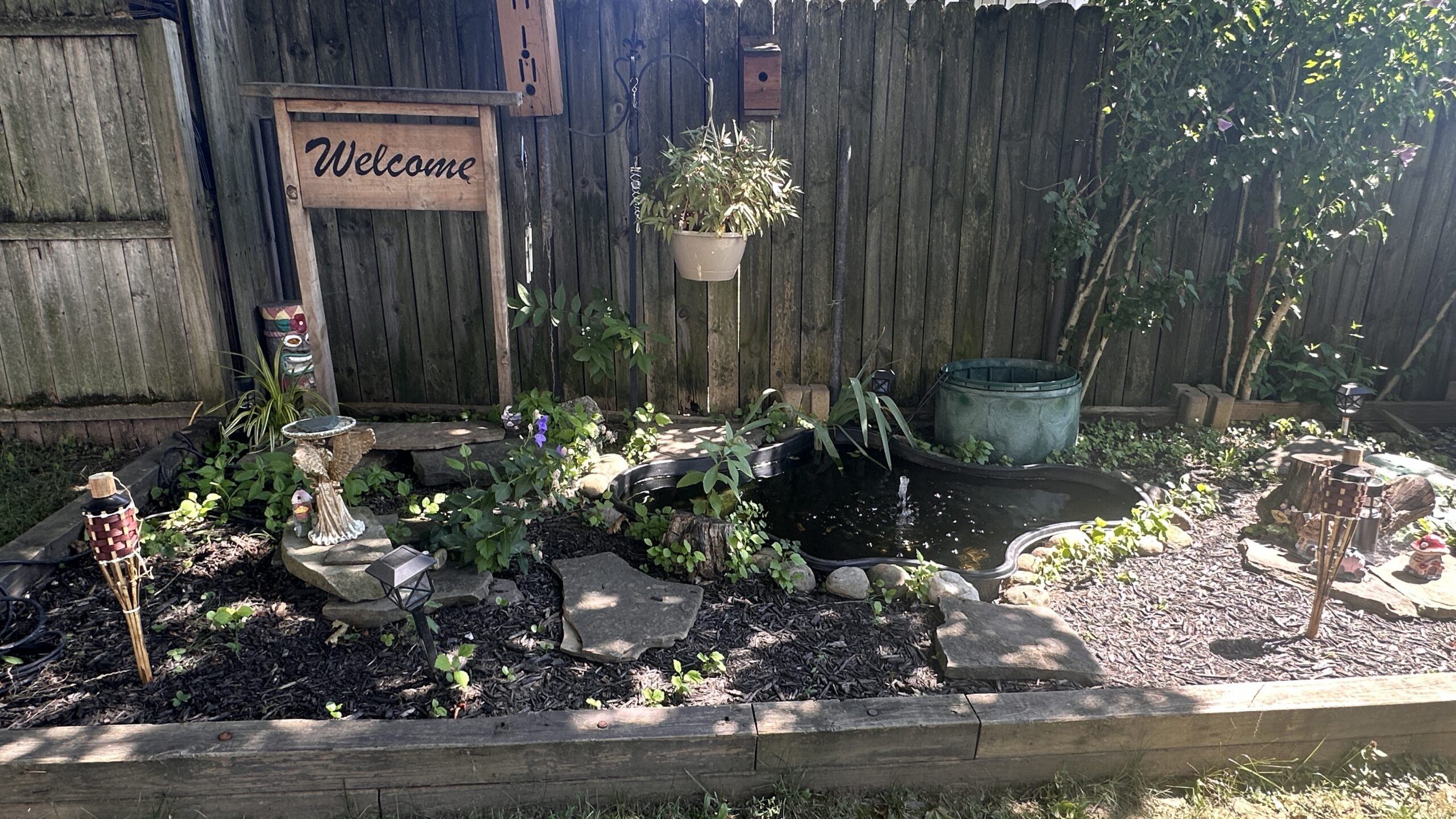 photo of a peaceful garden